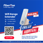 Introducing the FiberOne WiFi Range Extender - Enhance Your Internet Experience!