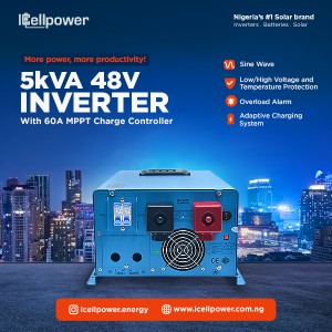 ICELLPOWER – 5KVA/48V-60A MPPT HYBRID